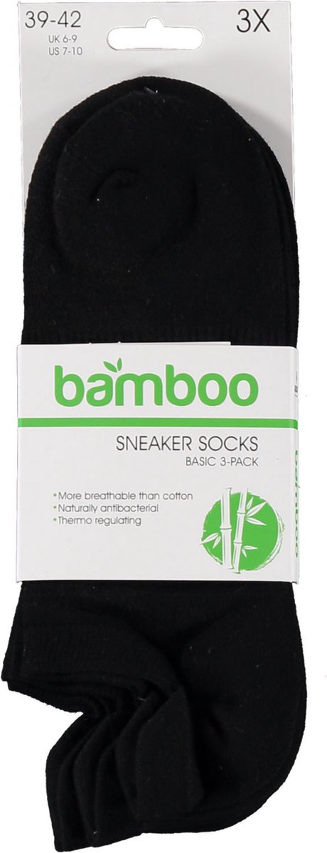 Apollo - Bamboe sneakersokken met mash - Zwart - Maat 47/50 - Bamboe sneakersokken grote maten - Naadloze sokken — cadeau in Cadeau-ideeën - foto 4