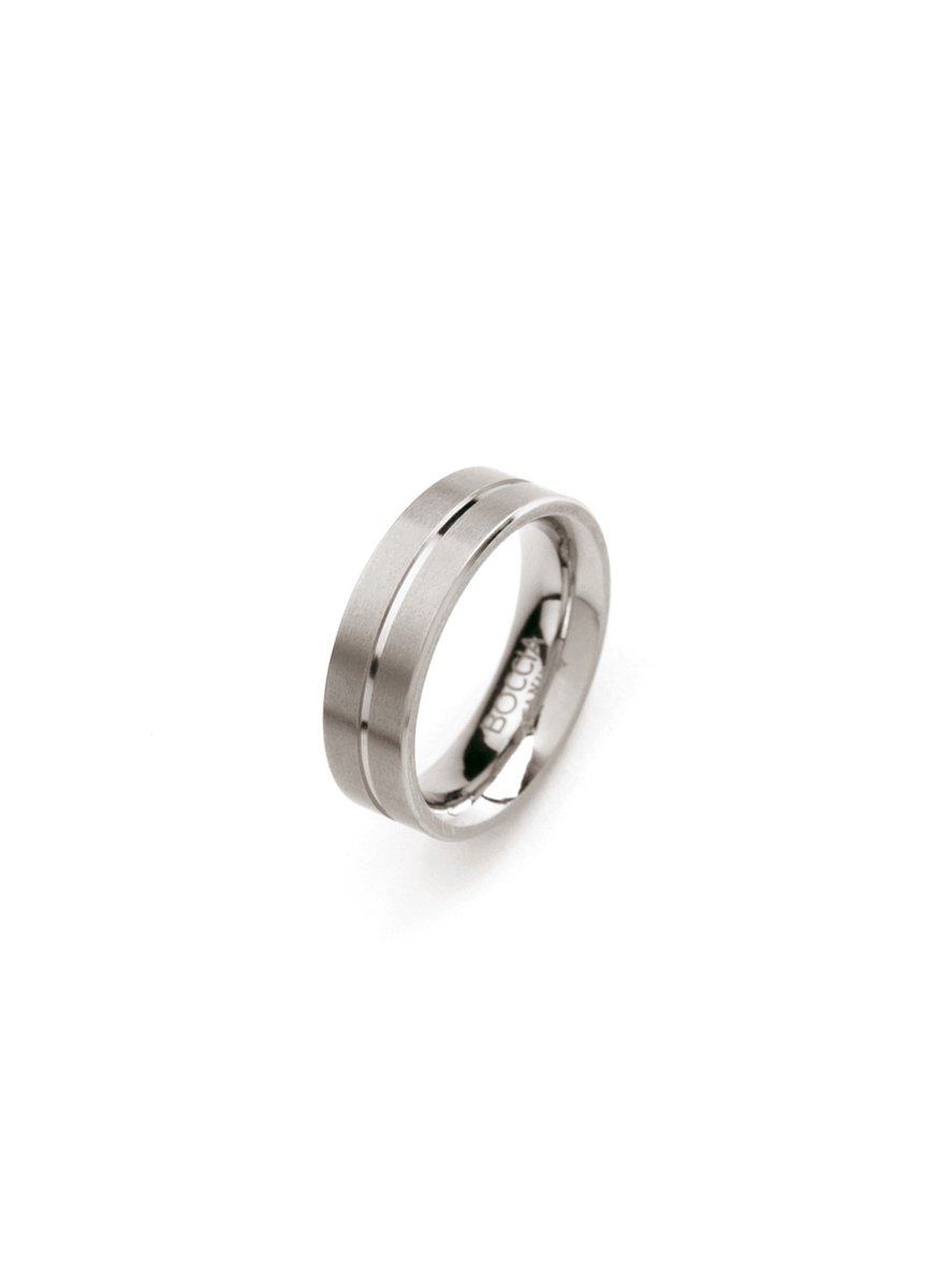 Heren ring - vriendschapsring - Boccia - titanium - 0101-07 - sale Juwelier Verlinden St. Hubert - van €49,= voor €39,=