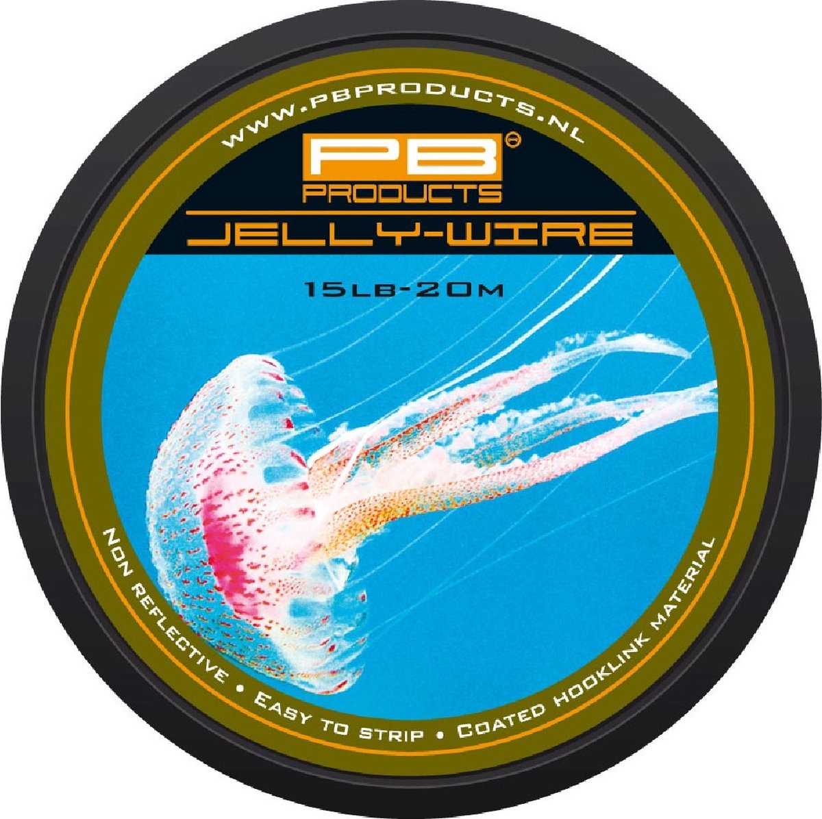 PB Products - Jelly Wire - Gecoat Onderlijn Materiaal - 20 meter - Silt (35 lb)
