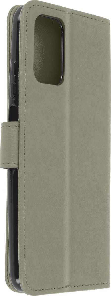 Avizar Foliohoes Geschikt voor Redmi Note 10 Portemonnee en Videohouder, Grijs