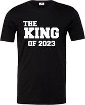 T-shirt The King of 2023-zwart-Maat Xl