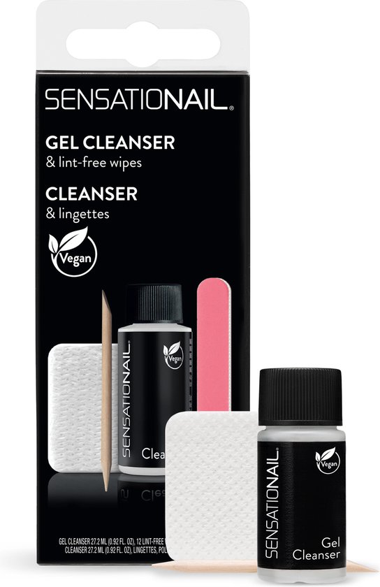 Sensationail Gel Cleanser & Lint-Free Wipes