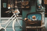 Diamond painting de luxe 40x60cm - Fiets met reiskoffer