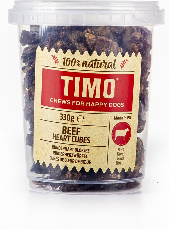 Timo Blokjes Runderhart Emmer - Hondensnacks - Rund 330 g