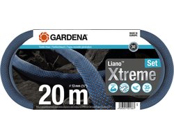 GARDENA Liano™ XtremeTextielslangset 20 m - Zwart - 1/2 inch - 1 stuk(s) - 18470-20