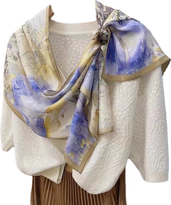 L_150*35CM Luxe 100% Moerbei zijden Langwerpig Sjaal Voor Vrouwen Cadeauverpakking