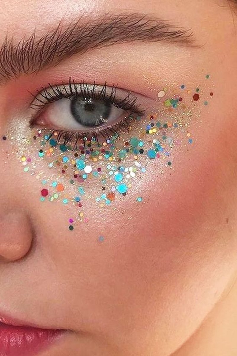 Glitter Gel Lijm met kwast 4ML [Huidlijm voor gezicht en lichaam - Face and Body Glitter Glue] — cadeau in Verzorging - foto 2