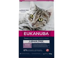 Eukanuba Kat Kitten Graanvrij Zalm 10 kg