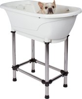 Topmast Mini Tub Hondenbad - Wit - 94 x 50 x 90 cm - Hondenbad Kunststof - Hondendouche - Bad voor Honden