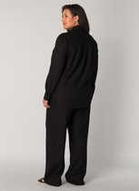 BASE LEVEL CURVY Yaella Shirts - Black - maat 1(48)