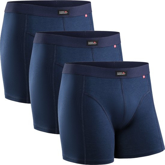 DANISH ENDURANCE Boxers en Katoen doux Sous-vêtements pour hommes - 3 paires - Taille XL