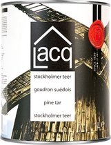 Lacq Stockholmer Teer - Natuurlijke Bescherming voor Hout - Traditioneel Recept - Anti-schimmel - Weerbestendig - Houtconservering - 1L