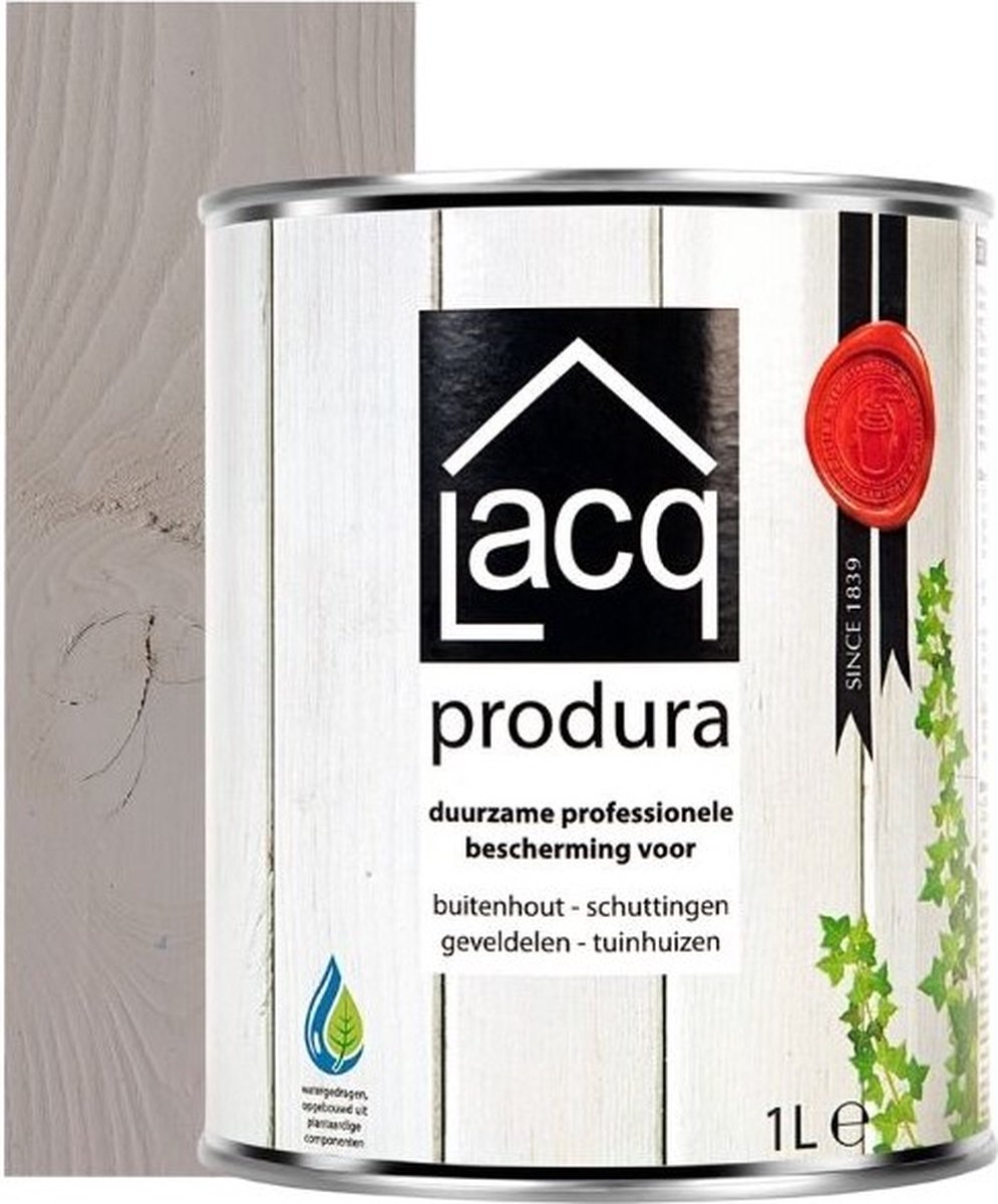 Lacq Produra Beits White Clay – Bescherming voor buitenhout – Duurzaam – Millieuvriendelijk – Houtverzorging – 1L