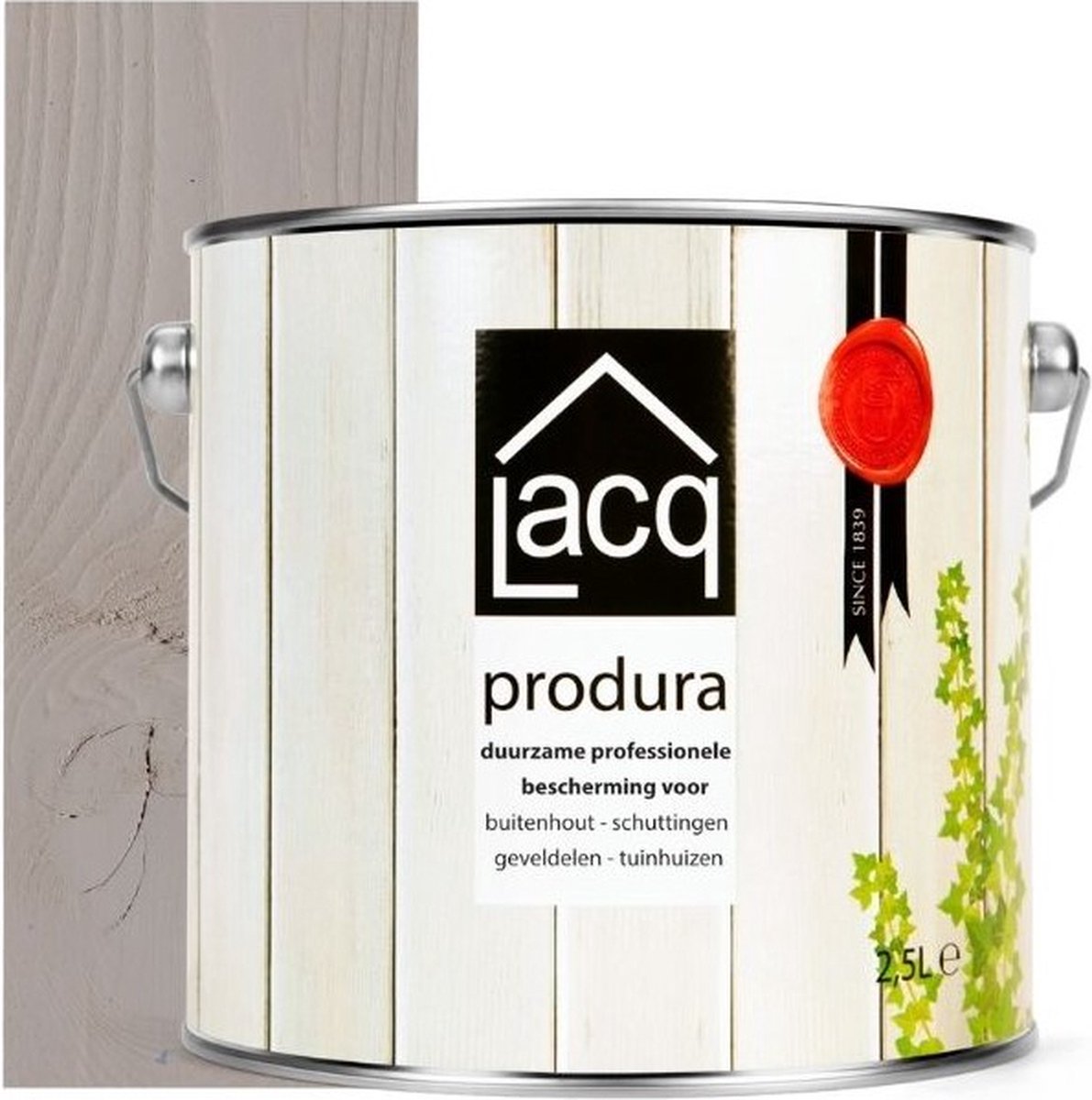 Lacq Produra Beits White Clay – Bescherming voor buitenhout – Duurzaam – Millieuvriendelijk – Houtverzorging – 2,5L