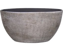 Bloempot Mira ovaal - l49 x b20 x h25cm - Wit
