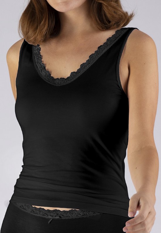 Nina von C chemise femme dentelle - Modal - 50 - Zwart