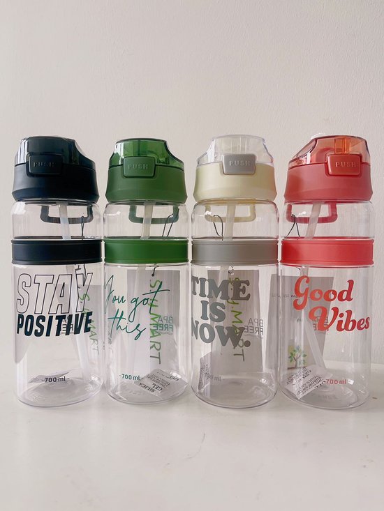 Lot De 3 Gourdes Sport 355 Ml Sans BPA - Imprimées Licornes/papillons, Bouchon Pull-top, Pour Enfants