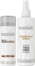 Kapilab Hair Fibers Voordeelset 29 gram - Middenbruin - Keratine Haarvezels voor direct voller haar - 100% natuurlijk - Gemaakt in Europa