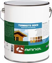 Afinol Tuinbeits Roco Transparant White (Wit) 5 liter - Buitenbeits - Sterk impregnerend - Geschikt voor schutting, hek, tuinmeubel en vlonder - 11 populaire kleuren