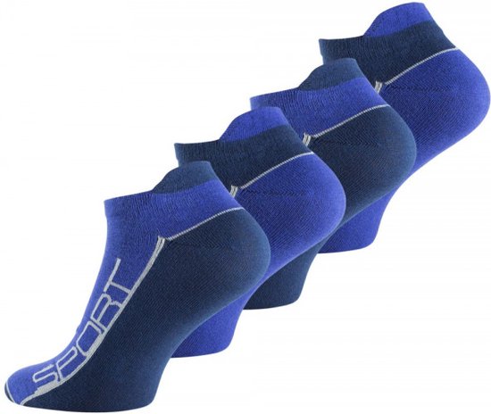 8 paires de chaussettes homme chaussettes baskets Sport bleu avec talon pointure 43-46