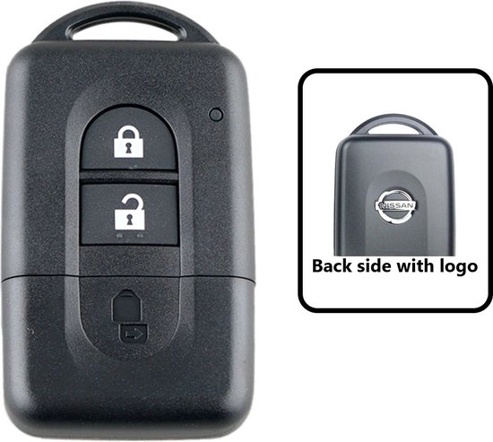 Clé de voiture 2 boutons avec batterie Maxell adaptée à la clé de voiture  Nissan /... | bol.com