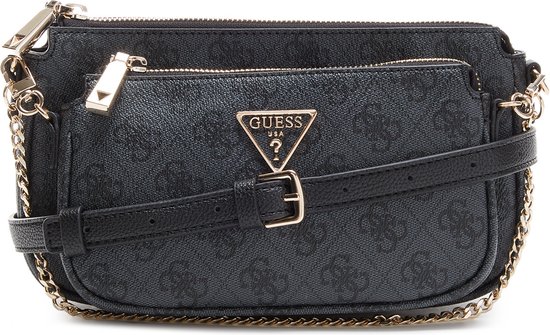 GUESS Noelle Dames Crossbody tas Kunstleer - Grijs - One Size