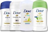 Dove Women Classics Deodorants - Deodorant Vrouw - 4 x 40 g- Deo Stick - Optimale Bescherming en Verzorging Van je Oksels - Deodorant Vrouw Voordeelverpakking