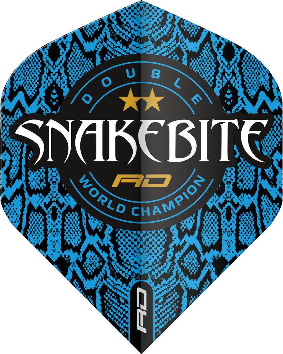 Red Dragon Snakebite Double World Champion Hardcore Flight Collection - Dart Flights