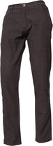 ROKKER Tweed Chino Tapered Slim Dark Grey L36/W36 - Maat - Broek
