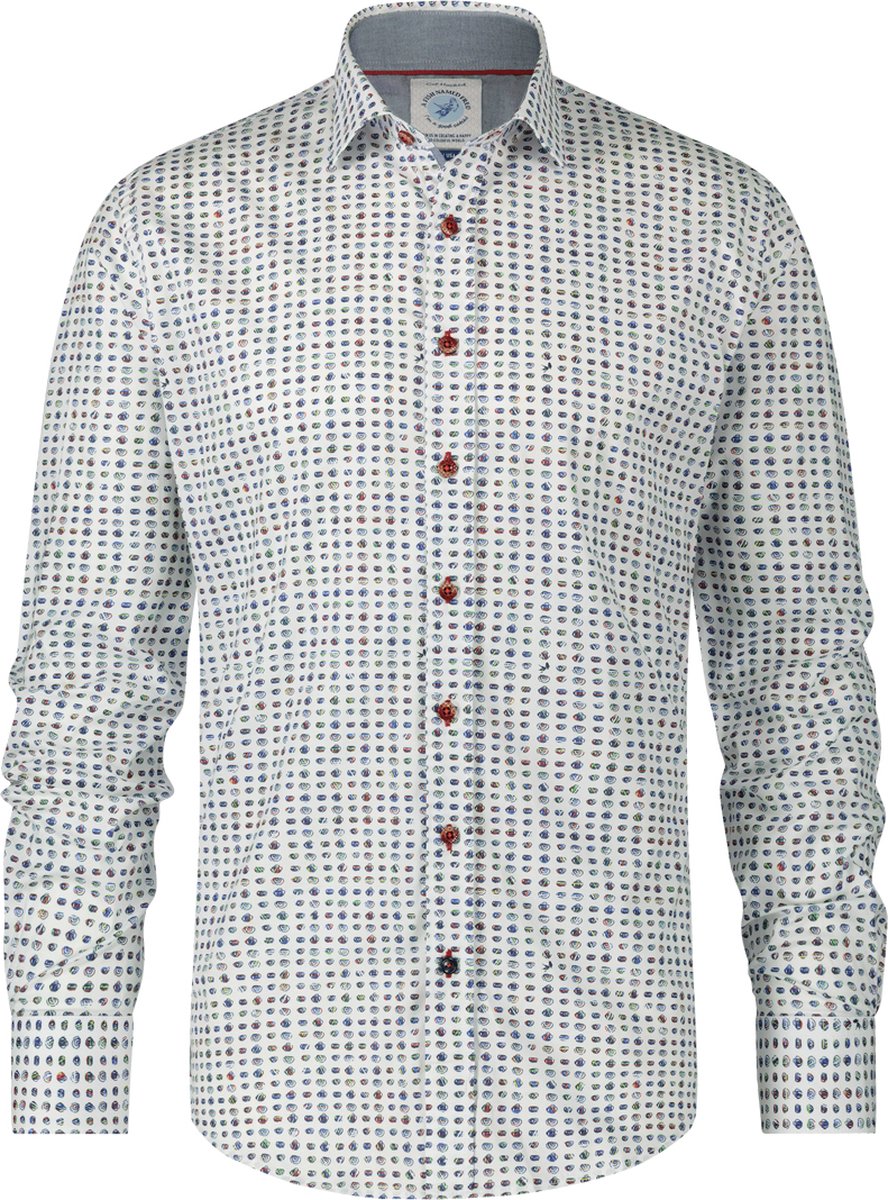 AFNF | Shirt colorful rounds F Classics | Heren | White multicolour | | 3XL