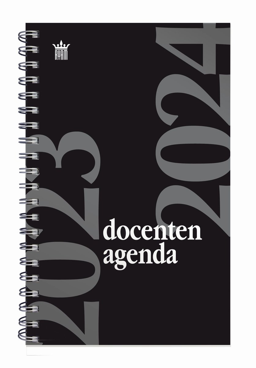 Ryam | Docenten agenda | 2023/2024 | Spiraal | 15 x 20 | 12 maanden | Zwart |