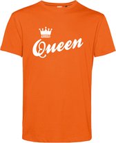T-shirt Queen unisex | oranje shirt | Koningsdag kleding | Oranje | maat 3XL