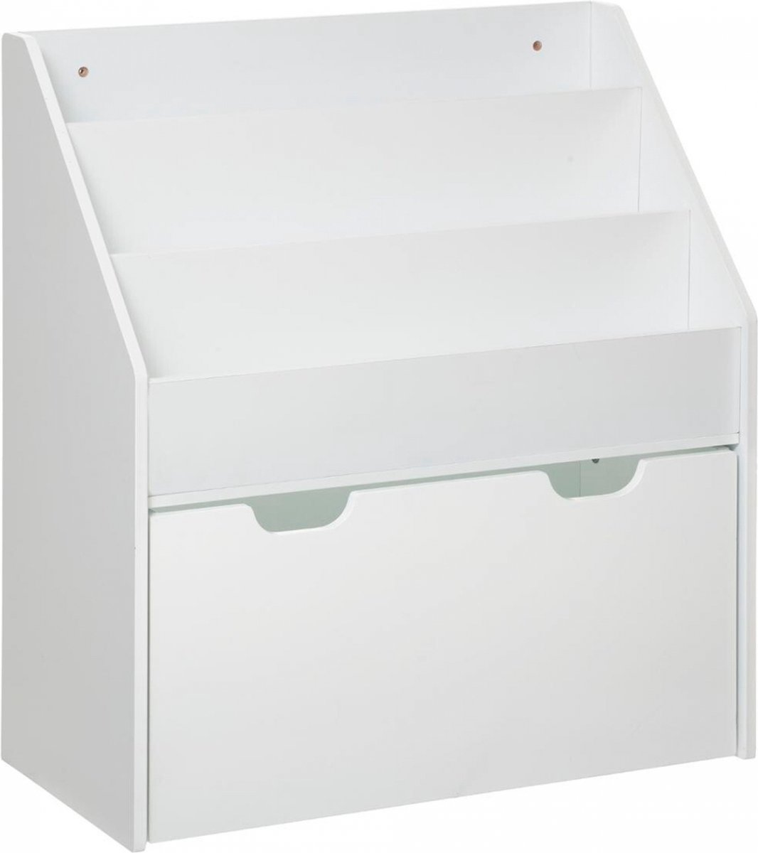 Atmosphera Créateur d'intérieur® Atmosphera for Kids- Kinderboekenkast- MDF- Met Wielen- Wit- 63 x 30 x 70 cm