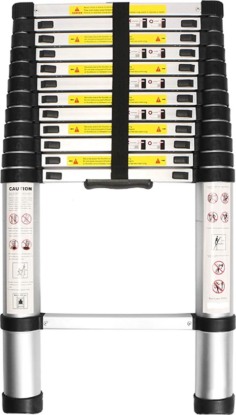 Ikodm Telescopische ladder, 1,7 m 2,0 m, 5 6 treden