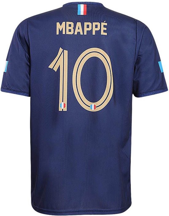 Frankrijk Voetbalshirt Mbappe - Mbappe shirt Thuis 2022-2024 - Voetbalshirts Kinderen - Jongens en Meisjes - Sportshirts - Volwassenen - Heren en Dames-M