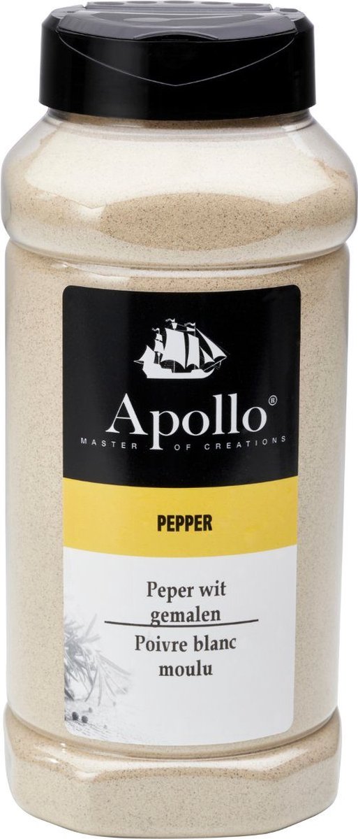 Goedkoopste Apollo Witte peper gemalen - pot á 435 gram