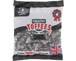 Walkers Liquorice toffees - Zak 750 gram