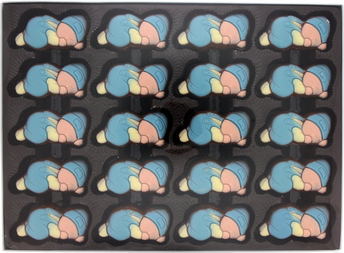Ickx Chocolade babies melkchocolade-blauw - Doos 735 gram