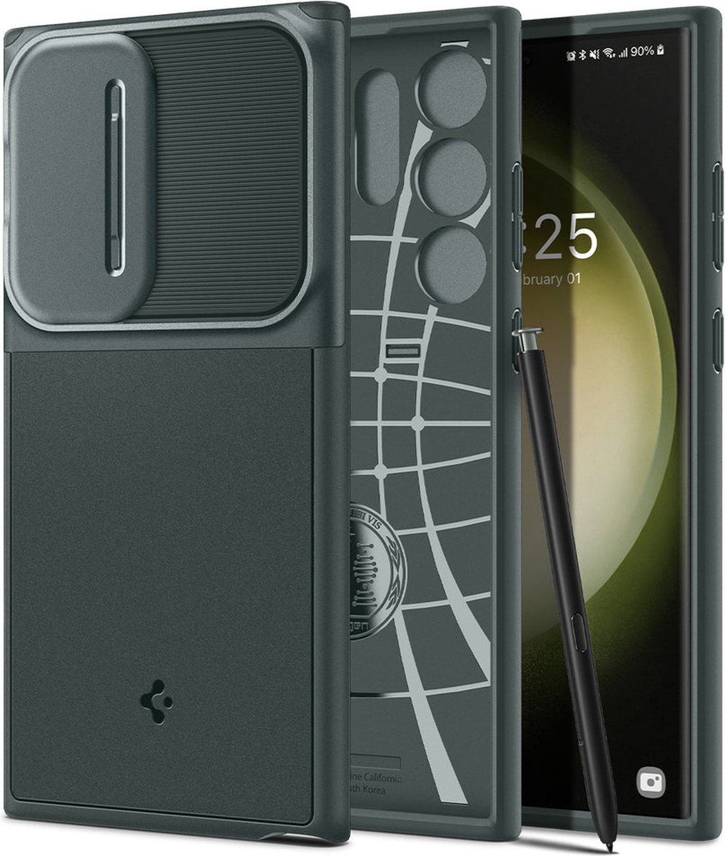 SPIGEN - OPTIK - ARMOUR GALAXY S23 ULTRA ABYSS GROEN