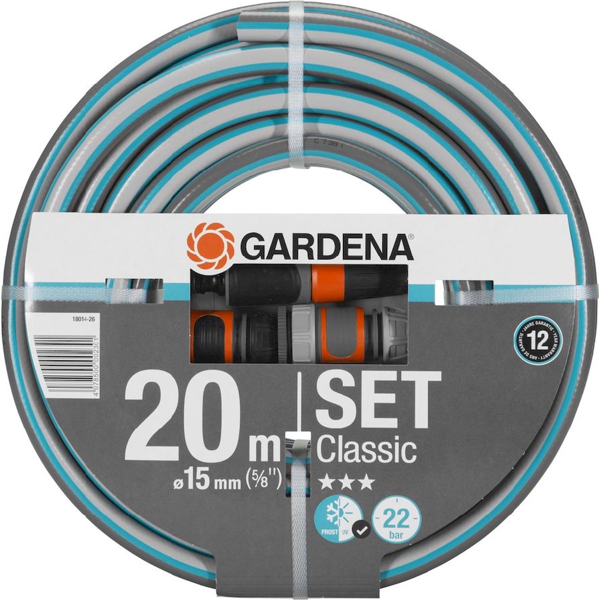 Gardena Classic 20 meter tuinslang met koppelingen