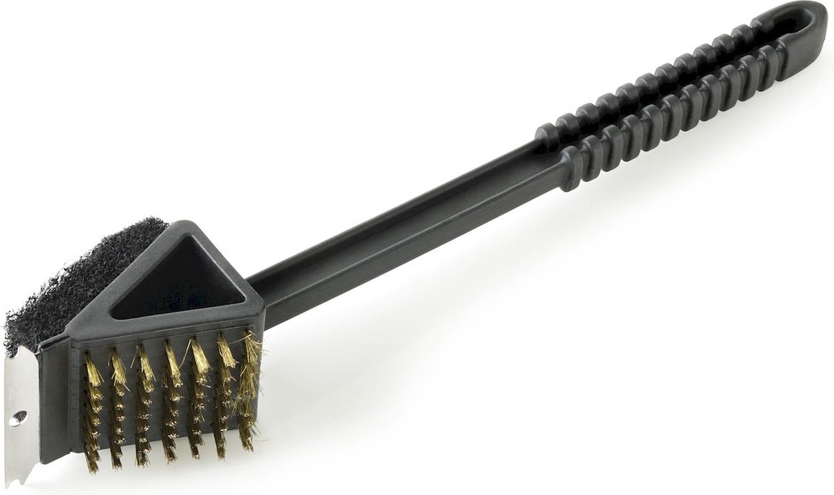 Barbecook 3 in 1 Lange Reinigingsborstel - Zwart