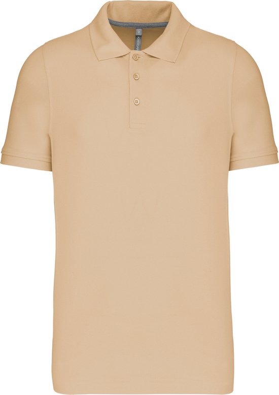 Foto: Kariban piqu polo korte mouwen heren k241 light sand 3xl