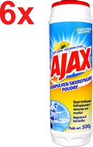 Ajax - Schuurmiddel - Schuurpoeder - Citroen - Fris - 6x 500g