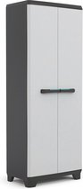 Keter Linear Utility Opbergkast - 68x173x39 cm - Grijs/Zwart