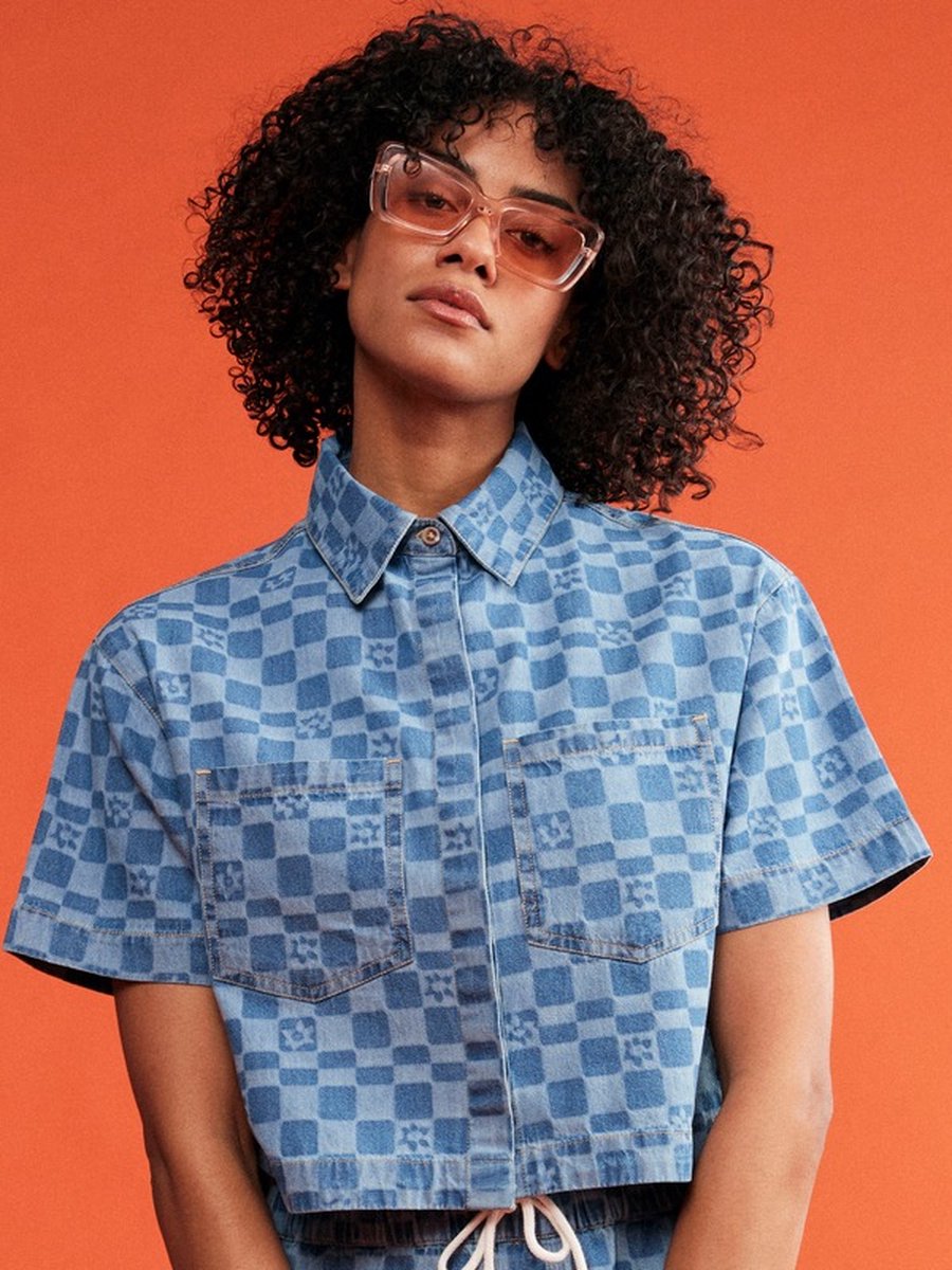 Roxy WAVE PRINT J WVTP Dames T-shirt Blauw
