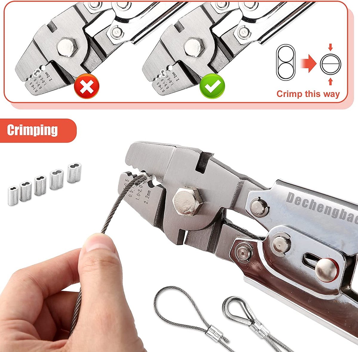 PINCE À SERTIR PRO POUR CÂBLES COAXIAUX - Type F, BNC, RG6/RG59
