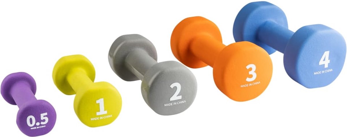 Wonder Core Dumbbell Neopreen Hexagon, Gewichten Halter - Grijs - 1x 2 KG - Workout Fitness Krachttraining accessoires – foto 3