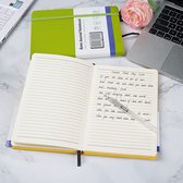 Notitieboek - A5 - Harde kaft - Gelinieerd Notebook, 100 g/m² papier, perfect voor kantoor, thuis, school, bedrijf, schrijven en notities - 192 pagina's, groen.