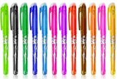 Uitwisbare pennen- 12 stuks- Diverse kleuren- Uitwisbare pen- Erasable pen- Uitwisbaar- Uitgumbaar- Rollerball pen- Gumbaar- Wisbaar- Uitwisbare inkt