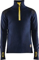 Blaklader Wollen sweater 4630-1071 - Donkerblauw/Geel - XXXL